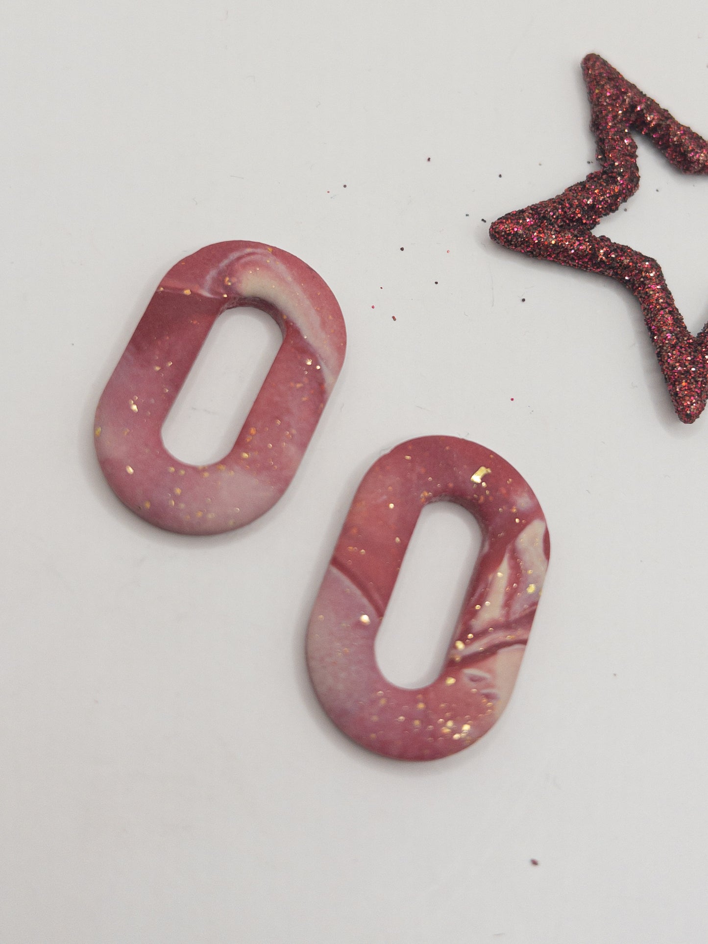 Creool hangers burgundy mix goud