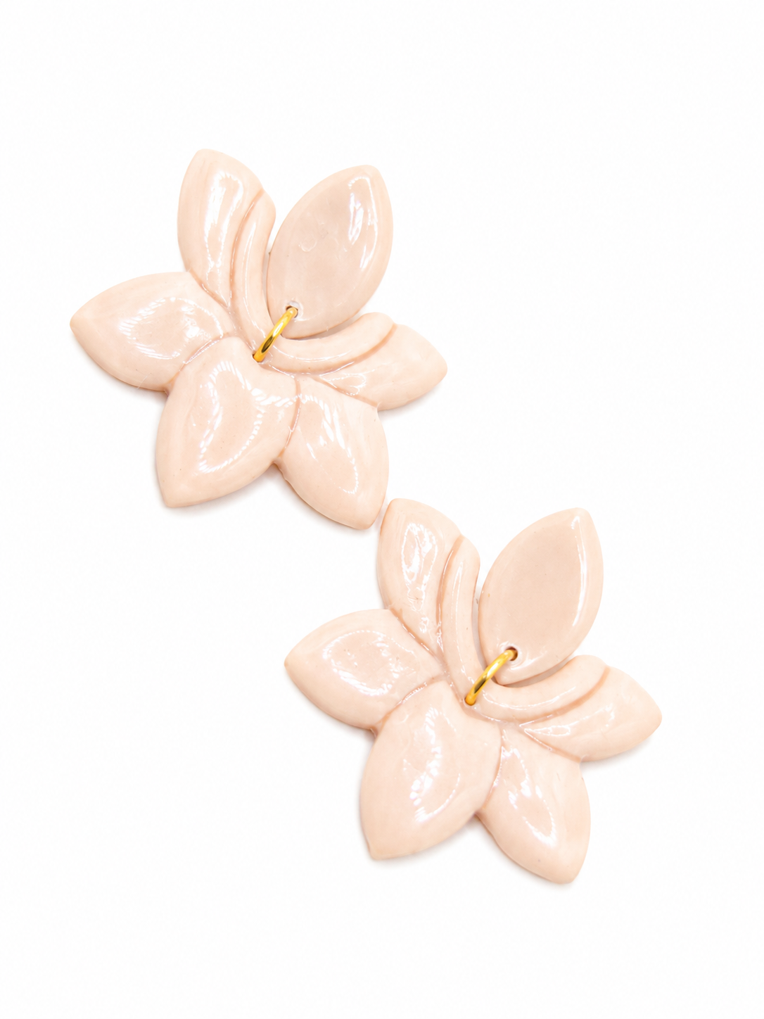 Oorbellen Flowers pale pink