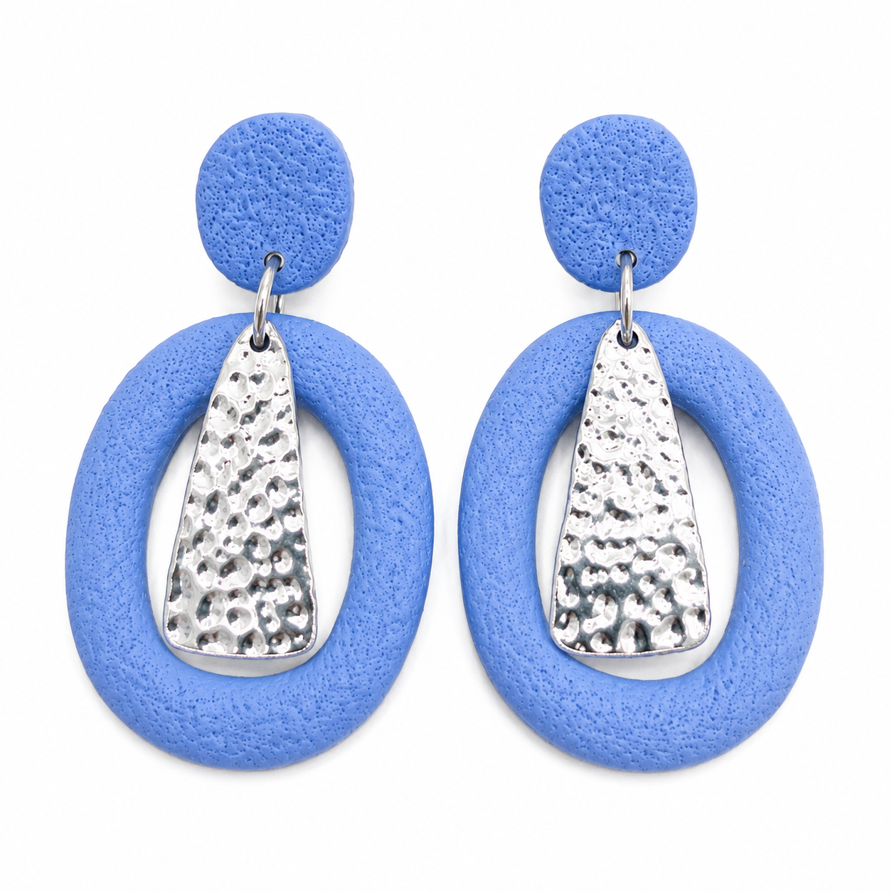 Oorbellen Denize blauw zilver