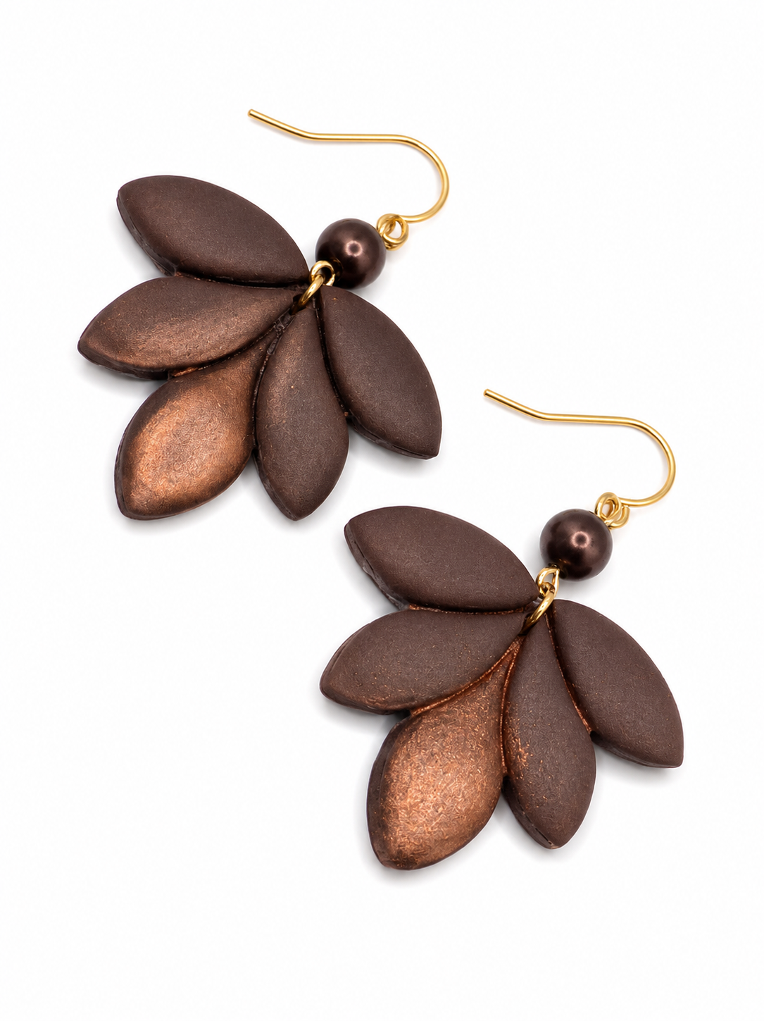 Oorbellen Lotus Brown