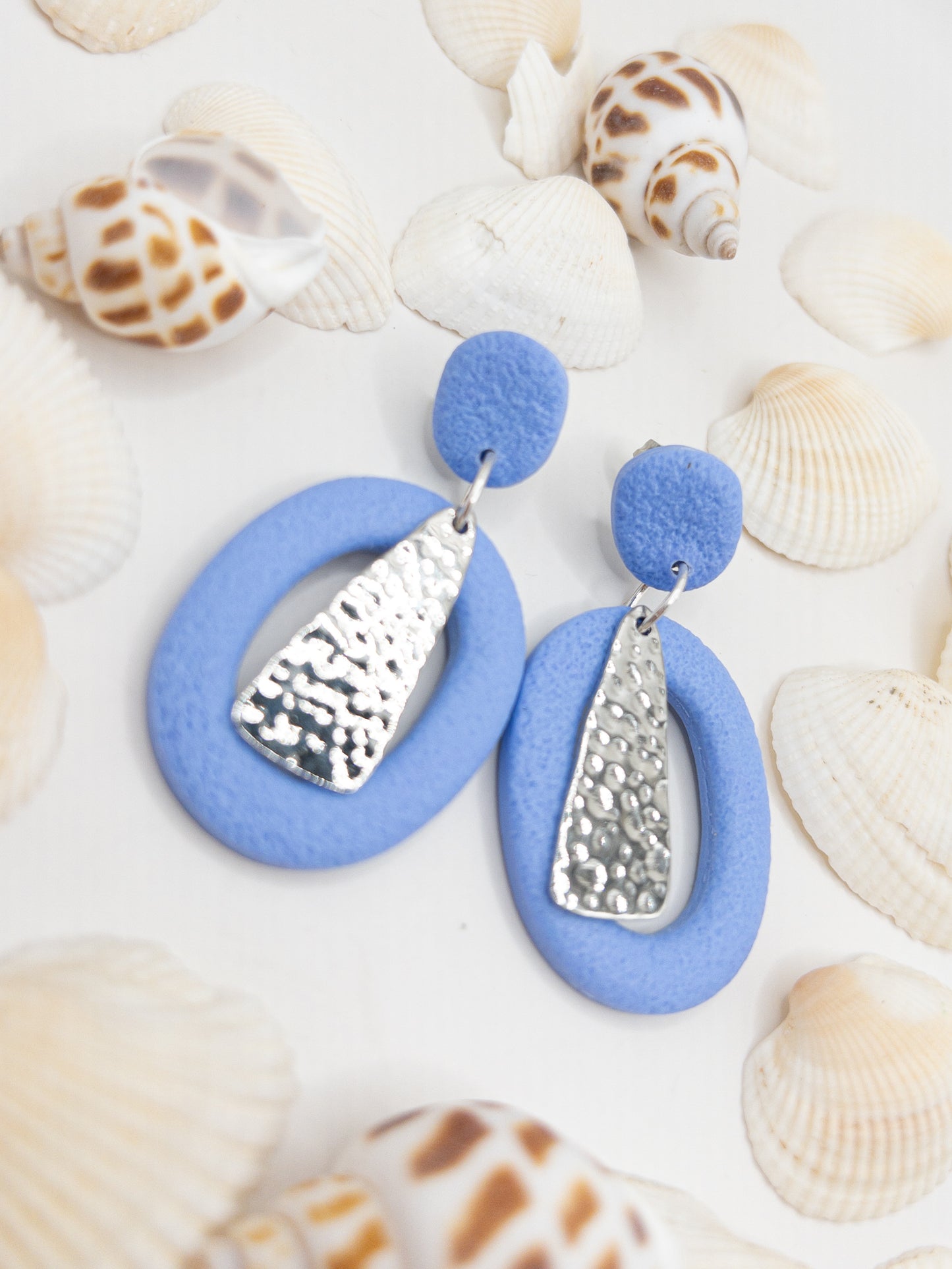 Oorbellen Denize blauw zilver