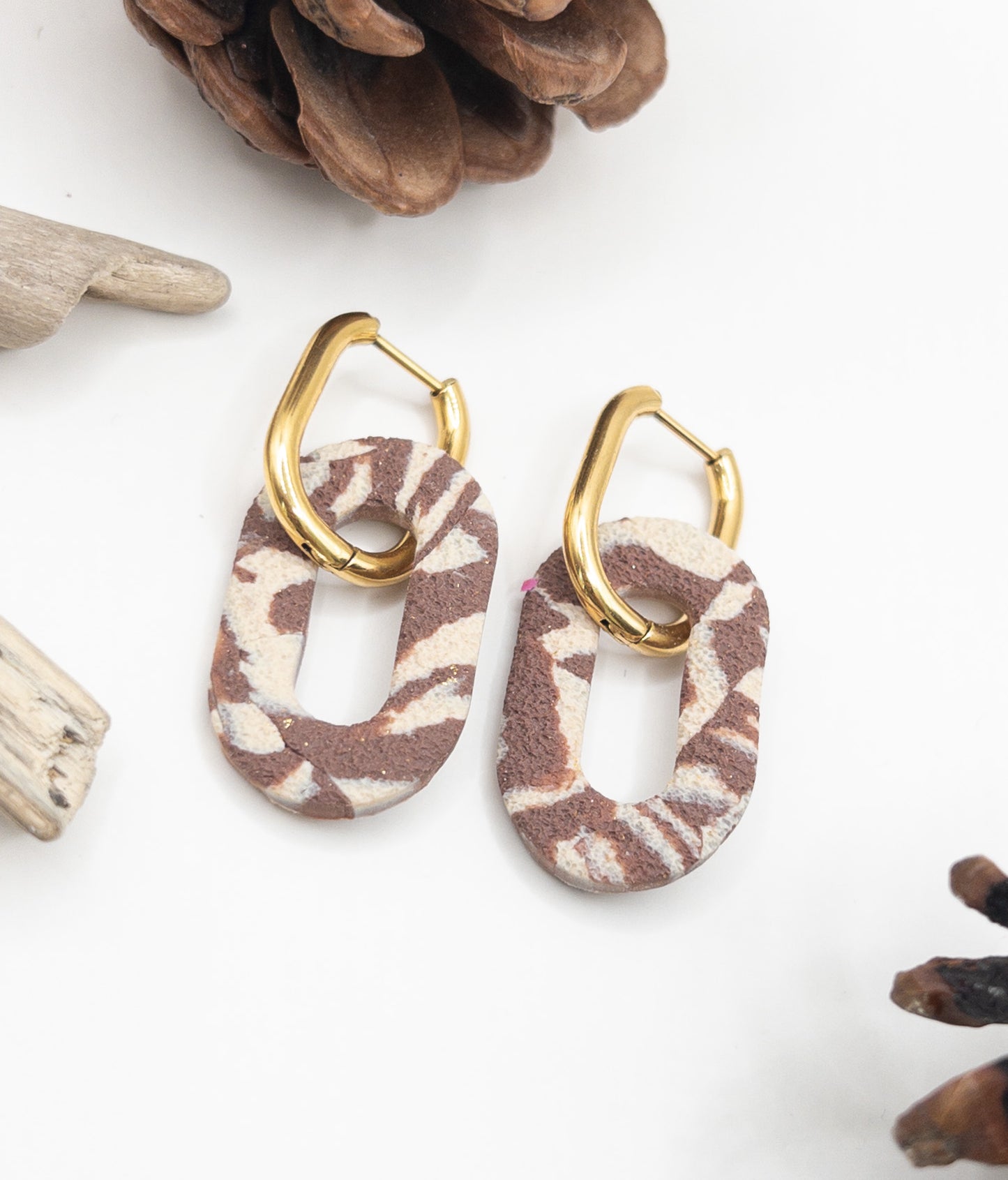 Creool hangers print beige bruin