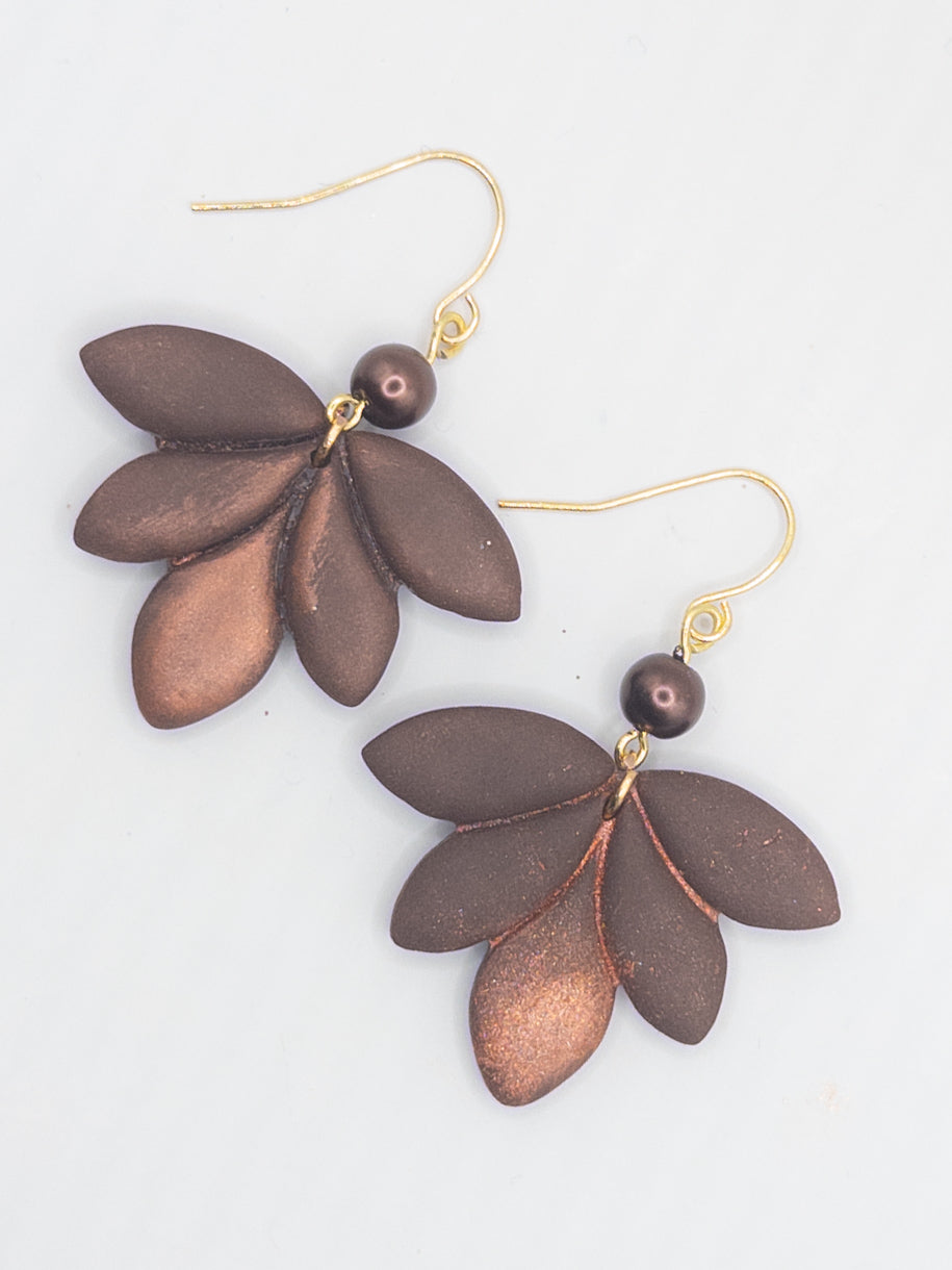 Oorbellen Lotus Brown