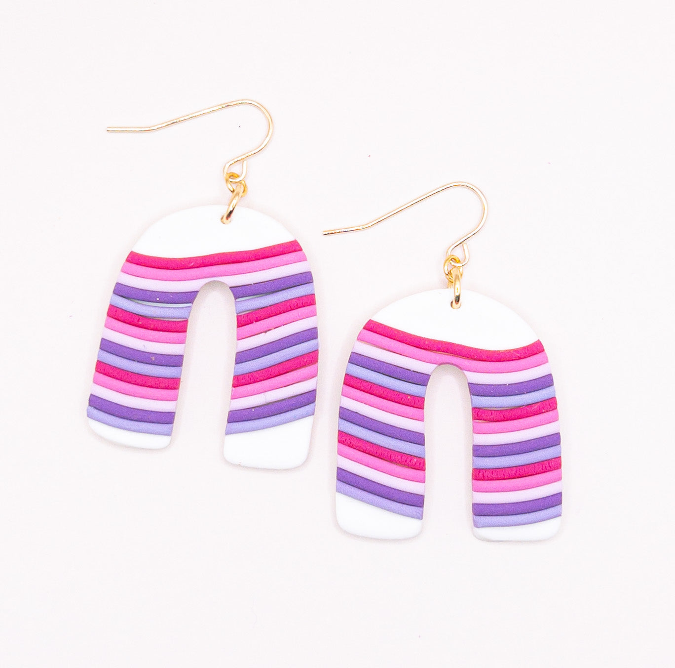 Oorbellen pink Rainbow