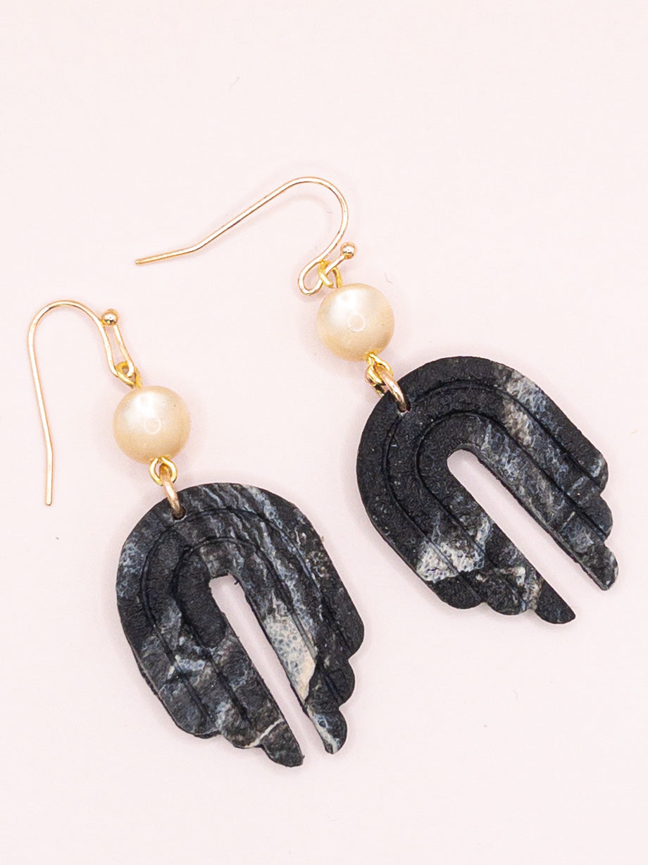 Oorbellen Batik Mix zwart