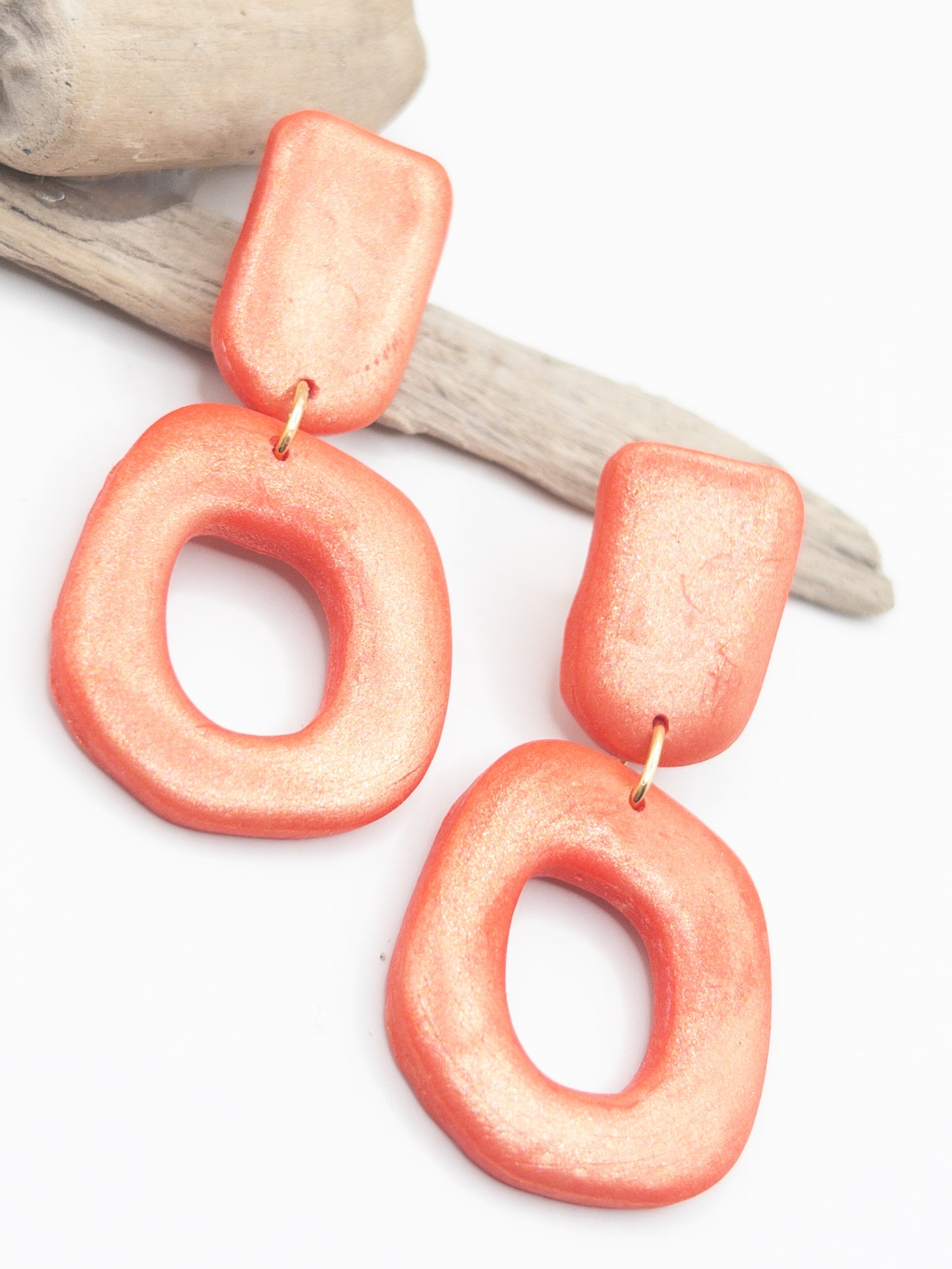 Organic hangers in oranje / rood