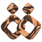 Oorbellen Lily bruin copper