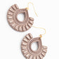 Oorbellen Boho taupe glans