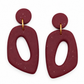 Oorbellen Pom Burgundy