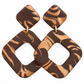 Oorbellen Lily bruin copper