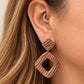 Oorbellen Lilly bruin goud