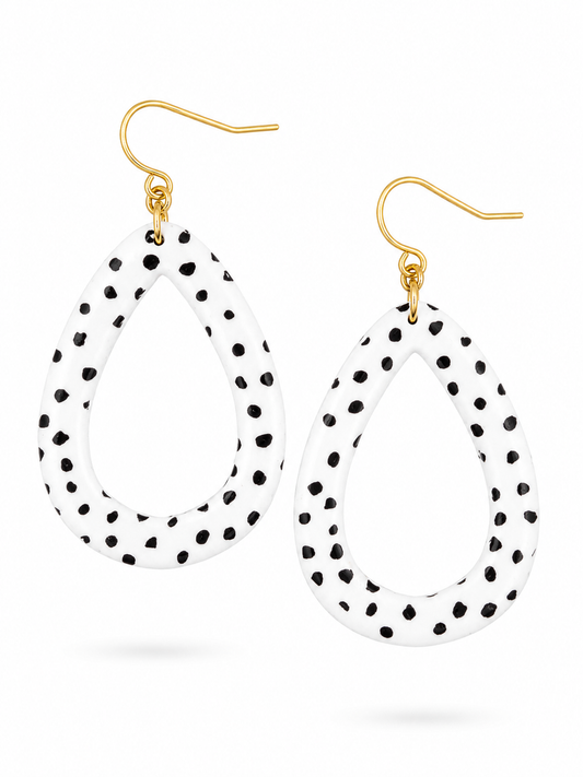 Oorbellen Druppel polkadot
