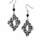 Ink Lace bloemhanger zwart wit zilver