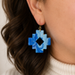 Oorbellen Hera blauw goud