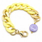 Schakelarmband Vanille Lila