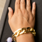 Schakelarmband Vanille Lila