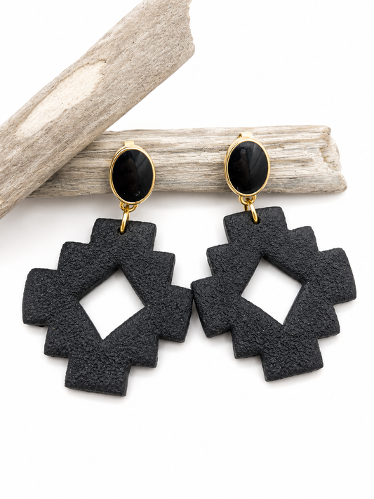 Oorbellen Black Corners