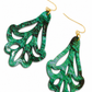 Model Shelby groene hangers met subtiele goud glitter