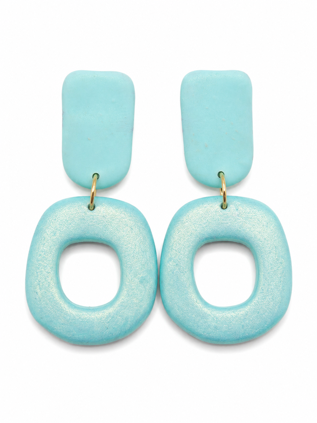 Organic hangers in mintgroen aqua