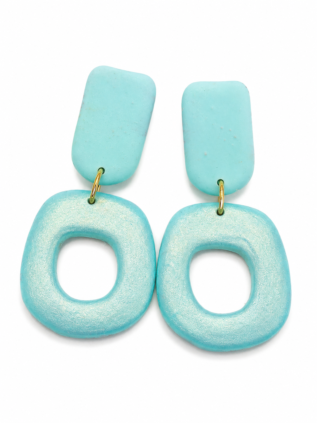 Organic hangers in mintgroen aqua
