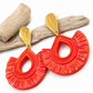 Oorbellen Melly indian red