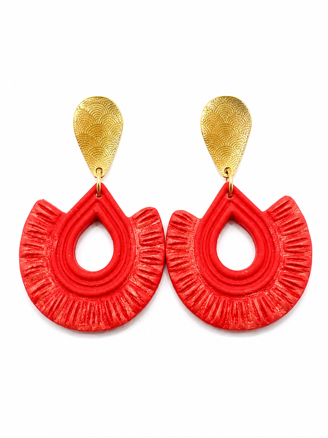 Oorbellen Melly indian red