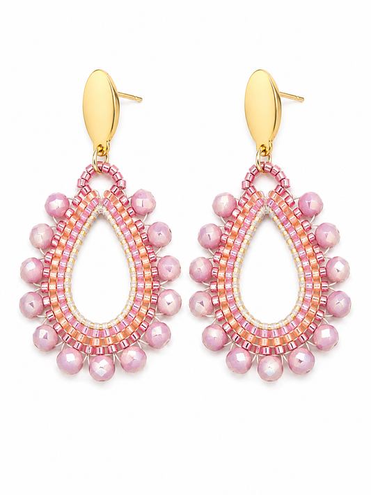 Oorbellen Pretty Pink gold