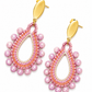 Oorbellen Pretty Pink gold