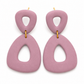 Oorbellen Triangle roze