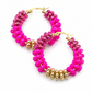 Creolen medium roze goud