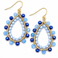 Statement oorbellen Do blauw