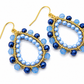 Statement oorbellen Do blauw