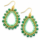 Statement oorbellen Do groen