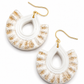 Oorbellen Boho white