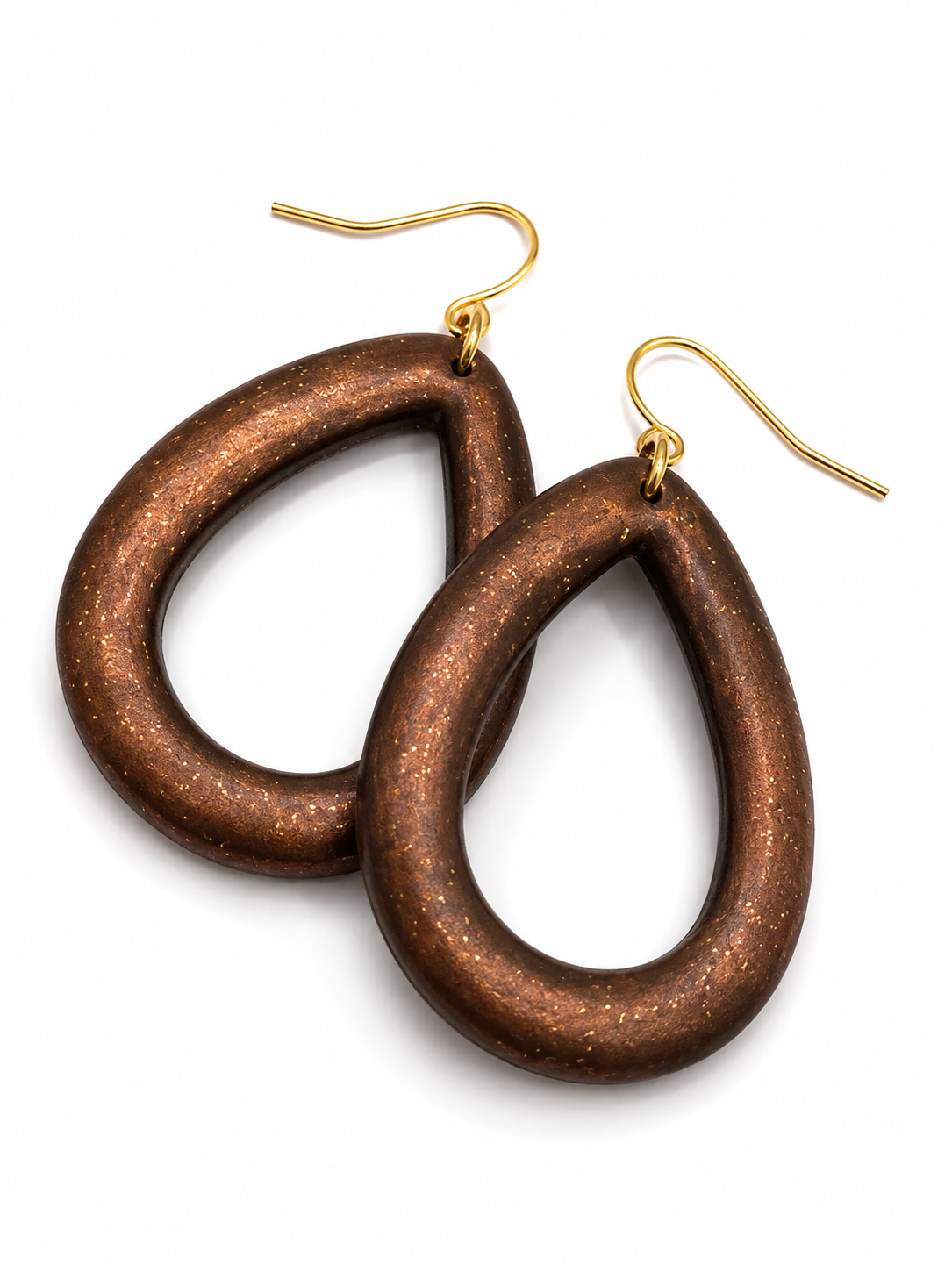Oorbellen Druppel Brown