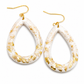 Oorbellen Druppel white gold
