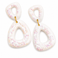 Oorbellen White glitter