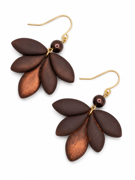 Oorbellen Lotus Brown