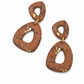 Oorbellen Bruin Goud mix