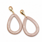Oorbellen Druppel taupe shine