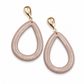 Oorbellen Druppel taupe shine