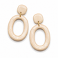 Oorbellen Oval champagne