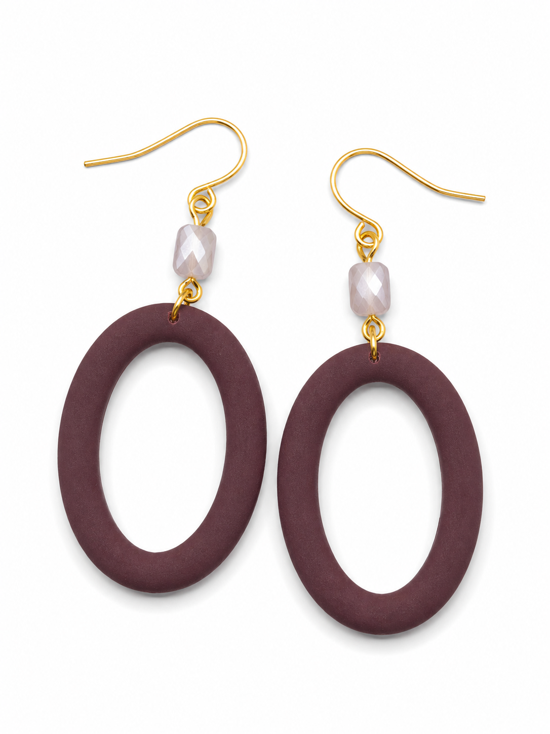 Oorbellen Lynn Bordeaux roze