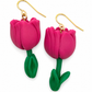 Tulpen oorbellen roze