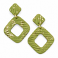 Oorbellen Lilly pistache goud
