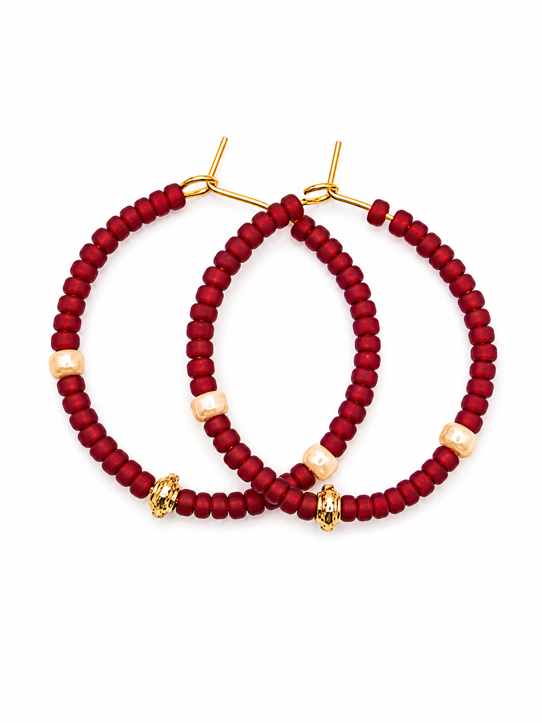 Oorringen rood goud