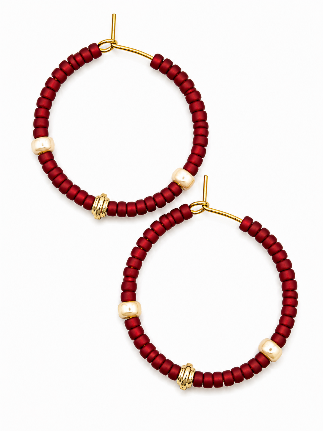 Oorringen rood goud