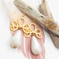 Oorbellen Boho wit