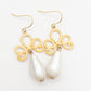 Oorbellen Boho wit