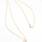 Ketting met vlinderhanger wit goud